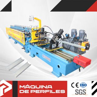 Máquina de rodillos para rieles de yeso